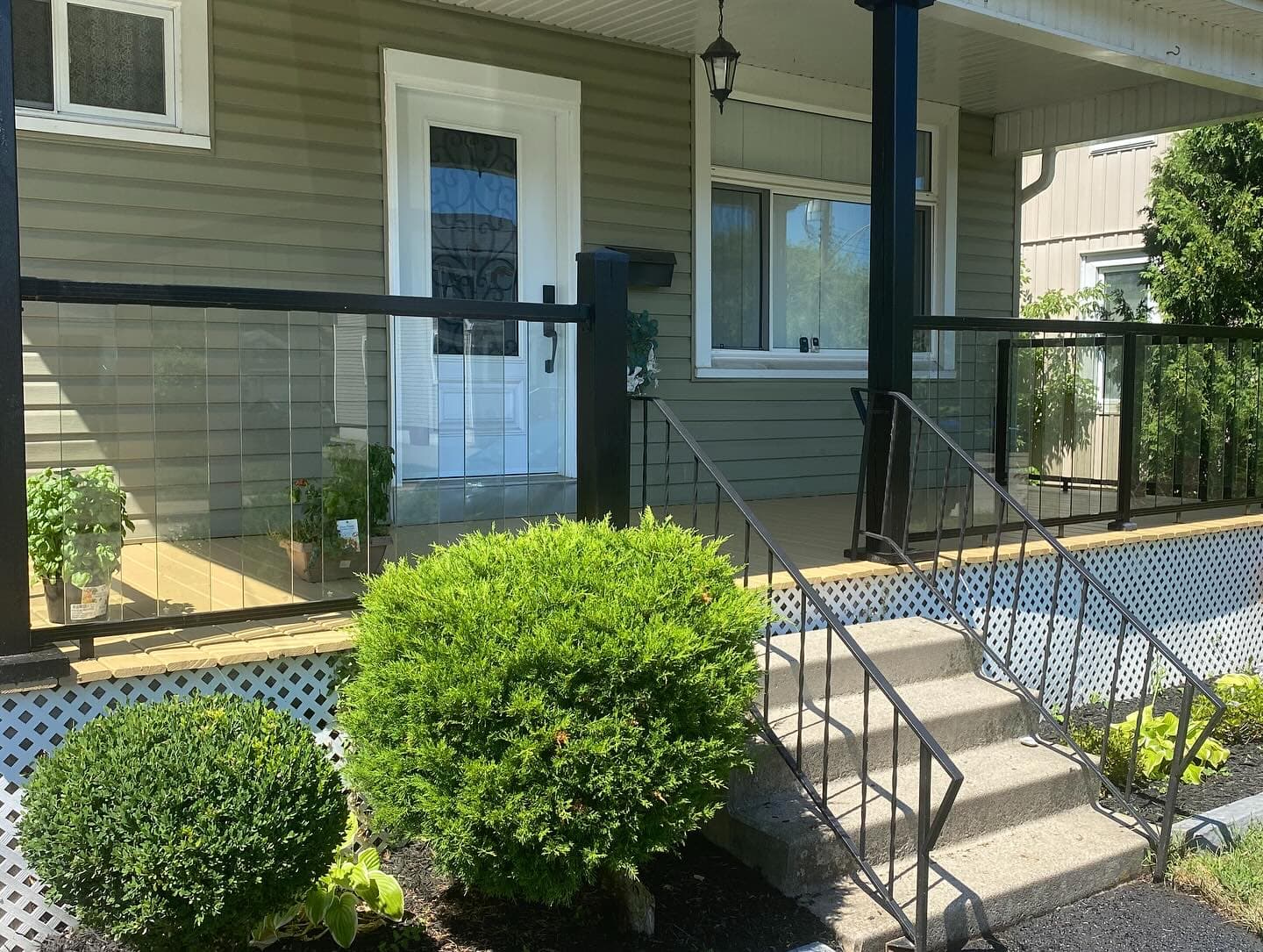 Exterior porch and siding painting